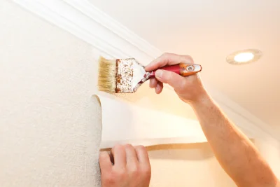 Pose de papier peint à Carlus — revêtements muraux et toiles de verre